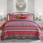 Newlake Cotton Bedspread Quilt Sets-reversible Patchwork Coverlet Set, Stripe.... Fixed Price $106.15.
