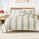 Great Bay Home Stripe Reversible Quilt Set With Shams (king, White /. Fixed Price $47.99.