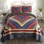 Donna Sharp Chesapeake Trip Around The World Country Cottage King 3 Quilt Set. Fixed Price $230.00.