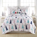 Merry & Bright Collecion - White Pine Quilt Set Full/queen Holiday 88X92. Fixed Price $138.99.