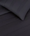 Donna Karan Home Essential Silky Stripe Collection Black Standard / Queen Sham. Fixed Price $42.00.