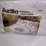 Bucilla Floral Garden 90 X Stamped Cross Stitch Quilt Kit #41061 W/floss. Fixed Price $64.67.