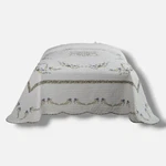 Modern Heirloom White Heather Floral Cotton Bedspread, Full Size. Fixed Price $59.40.