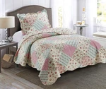 Brilliant Sunshine Roses Quilt Set, 2-PIECE Bedding Sets With 1 Sham, Patchwo.... Fixed Price $45.92.
