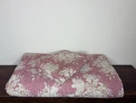 Pottery Barn Juliette Toile Reversible Pick-stitch Quilt Rosewood King & 2 Shams. Fixed Price $169.00.
