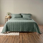 Cotton Linen Blend Quilt Set, Flagstone, King/california 1 2 Shams. Fixed Price $121.99.
