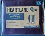 New Heartland Homegrown Twin Xl Sheet Set Purple 400TC Sateen 100% Us Cotton. Fixed Price $25.99.
