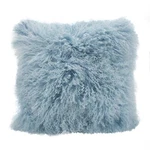 Saro Lfestyle 100% Wool Mongolian Lamb Fur Throw Pillow With Poly Filling 20". Fixed Price $97.15.