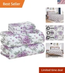 Ultra-soft 100% Cotton Flannel Twin Sheets -round Comfort, Floral Pattern. Fixed Price $75.99.