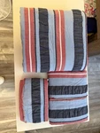 Orvis Cotton Striped Coverlet Set With Pillow Shams. Fixed Price $70.00.