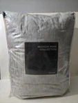 Hudson Park Collection Pale Silver Rippled Texture King Coverlet. Fixed Price $249.99.