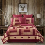 Virah Bella - Homestead Red Lightweight Reversible Quilt Set. Fixed Price $89.95.