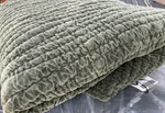 Pottery Barn Washed Velvet Quilt Full/queen - Loden Sample New. Fixed Price $174.99.