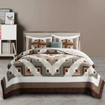 Genuine Patchwork Quilt Sets 100% Cotton California Bedspread Reversible Vint.... Fixed Price $181.49.