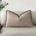 Foindtower Decorative Linen Fringe Lumbar Throw Pillow Covers Boho Farmhouse .... Fixed Price $23.72.