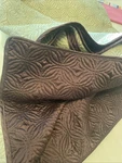 Restoration Hardware King Silk Brown Green Coverlet Comforter 89 X Euc. Fixed Price $100.00.