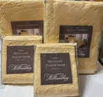 Richmond Williamsburg Rhh. Hand Made King Bedspread Set Yellow. 100% Cotton.. Fixed Price $320.00.