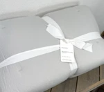 Pottery Barn Belgian Flax Linen Comforter, Full/queen Soft Gray. Fixed Price $229.00.