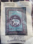 Homestead 100% Cotton Bedspread White Elephant Batik Twin Size Handmade.... Fixed Price $42.25.