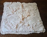 Anthropologie Peach Pink Rivulets Standard Pillow Sham Ruffle Textured. Fixed Price $29.00.