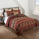 Donna Sharp Tapestry 3-PC King Quilt Set Southwestern Wild Cowboy. Fixed Price $149.95.
