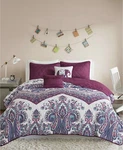 Intelligent Design Tulay Paisley Damask Reversible 5-PC Coverlet Set Full Queen. Fixed Price $58.83.