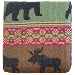 Virah Bella Rustic Elk Bear Lodge Twin Quilt & Sham Set, 2 Piece Bed Cover. Fixed Price $75.88.
