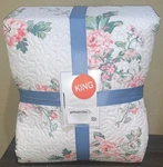 Simply Shabby Chic Rachel Ashwell Azure Floral King 4PC Set Quilt,shams & Pillow. Fixed Price $71.99.