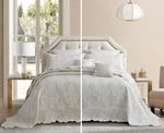 Blythease Oversized Bedspread, Jacquard King/cal KING(120"X118"), Ivory. Fixed Price $240.06.