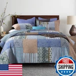 Autumn Dream Cotton Bedspread Quilt Sets Reversible Bedding Coverlet. Fixed Price $157.70.