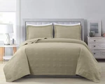 Chezmoi Collection Kingston Bedspread Set, 3-PIECE Khaki Oversized .... Fixed Price $58.17.
