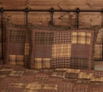 Vhc Brands Rustic Standard Sham Brown Patchwork Prescott Cotton Bedroom Decor. Fixed Price $13.99.