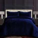 Tribeca Living Oversized Velvet Quilt, Three Piece King Bed Set, 260GSM Soft .... Fixed Price $115.90.