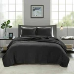 Madisonpark Coverlet Set King/cal King, Black. Fixed Price $120.00.