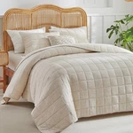 Warmdern Linen Cotton Quilt Set Khaki 3 Pieces. Fixed Price $72.24.