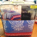 Choose New Bedding--echo King Paisley Quilt Or Cannon Twin Mattress Topper. Fixed Price $84.00.