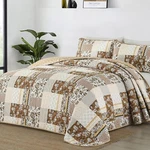 Wongs Quilt Set Queen Patchwork Plaid Floral Microfiber Coverlet For All Seasons. Fixed Price $32.89.