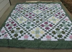 Pem-america Quilted Patchwork 8 Pointed Star Floral Hand Sewn 90" X 100". Fixed Price $89.99.