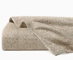Sferra Veroli Khaki King Coverlet Textured Tile Motif 100% Cotton Italy New. Fixed Price $350.00.