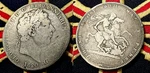 1820 Solid Silver Antique Crown Coin Vintage Over 200 Years Old London King Rare. Fixed Price $312.63.