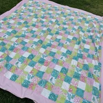 Lilly Pulitzer Reversible Patchwork Quilt King Vintage. Fixed Price $175.00.