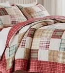 Country Red Plaid Quilt Set : Farmhouse Oxford Stripe Green Madras Christmas. Fixed Price $119.45.