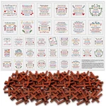 Pocket Prayer Quilt Panel Squares With Small Wooden Crosses Mini Scripture Po.... Fixed Price $15.76.