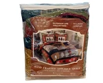 Pdk Outdoor Life Collection Handcrafted Applique Quilt King Size 105" X 95". Fixed Price $149.99.