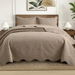 Luxury Bedspread Set 3 Piece Quilted Coverlet Throw Queen King Size Bedding. Fixed Price $24.20.