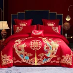 Quilt Bedding Sets Queen King Size For Traditional Chinese Wedding Embroidered. Fixed Price $179.99.