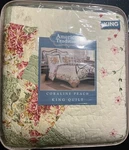 American Traditions Coraline Peach King Quilt - Multi 104 X 90. Fixed Price $129.99.