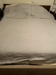 Hiend Accents Gray Coverlet Set Floral Stitched Pattern. Queen Read. Fixed Price $59.99.