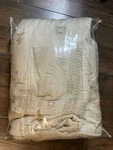 New Donna Karan Victoria Falls Beige Embroidered Full/queen Coverlet & Euro Sham. Fixed Price $122.19.