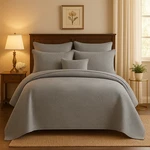 Dada Bedding Floral Stonewash Grey Soft Matelass Diamond Bedspread Blanket Set. Fixed Price $81.69.